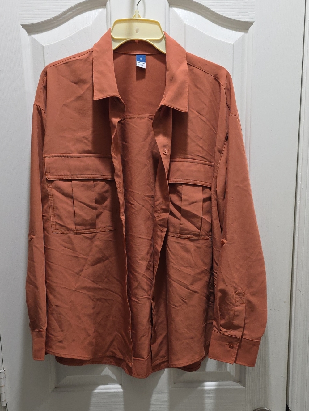 Old Navy Women's Shirt Jacket in Rust